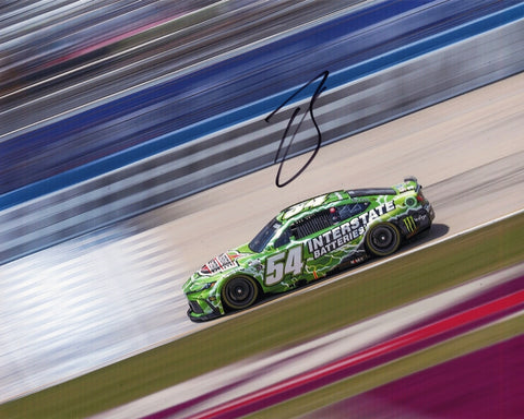 2024 Ty Gibbs autographed 8x10 photo from the Nashville Superspeedway race. This signed NASCAR collectible, featuring his #54 Interstate Batteries Toyota, includes a COA and is a great gift for any fan.