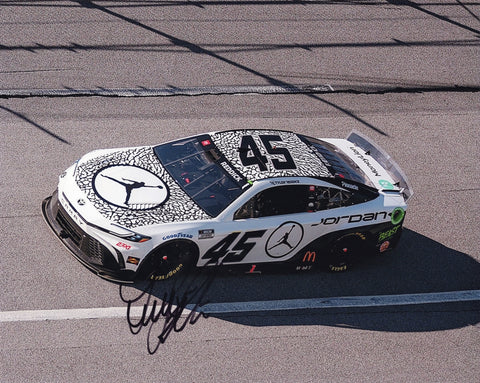 Stunning autographed 8x10 photo of Tyler Reddick’s victory at Talladega in 2024, racing the #45 Jordan Jumpman car. Comes with a Certificate of Authenticity (COA), a must-have collectible for NASCAR fans.