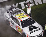Own this autographed 2024 William Byron Daytona 500 Win Victory Celebration 8x10 glossy photo. A stunning collectible showing Byron celebrating his victory, signed with COA and lifetime authenticity guarantee. Ideal for any NASCAR fan’s collection.