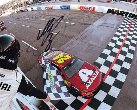 Commemorate William Byron’s 2024 Martinsville victory with this signed 8x10 photo, featuring the checkered flag moment. This high-quality glossy photo comes with a COA and a lifetime authenticity guarantee.