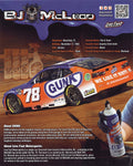 Signed 2025 BJ McLeod #78 Gunk Racing 8x10 hero card from Live Fast Motorsports. This NASCAR collectible photo includes COA and makes a great gift for racing fans.