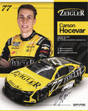 Autographed 8x10 NASCAR hero card of Carson Hocevar in the #77 Zeigler Racing truck with Spire Motorsports. This collectible photo features Hocevar’s signature and vivid race-day detail. Includes a Certificate of Authenticity. A great gift for fans and collectors. We’re always available for any questions.