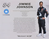Signed 2025 Jimmie Johnson #84 Daytona 500 Legacy Motor Club hero card featuring the iconic Shaq Car design, perfect for racing enthusiasts and gift giving.