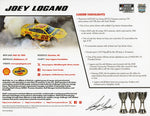 Signed 2025 Joey Logano #22 Pennzoil 3X NASCAR Champion hero card featuring a glossy 9x11 inch photo. A perfect collectible gift for racing enthusiasts with COA included.