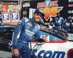 Signed 8x10 photo of Kyle Larson celebrating in Victory Lane at Bristol Motor Speedway after his 2025 race win. Includes COA and makes a great gift for NASCAR fans.