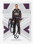 This autographed Alex Bowman 2023 Panini Chronicles Racing Vertex card features Bowman in his #48 Lowe’s Team colors. With its striking design and authentic signature, this card is a must-have for any NASCAR fan or collector. It also includes a Certificate of Authenticity for guaranteed value.