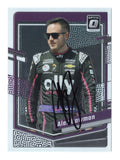 Featuring Alex Bowman’s signature, this 2024 Donruss Optic Racing card showcases the #48 Ally Driver with a stunning glossy finish. It’s an exclusive NASCAR collectible backed by a COA, ensuring authenticity and value. This signed card is a perfect gift for fans or collectors.