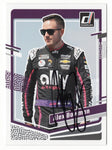 This autographed Alex Bowman 2024 Donruss Racing card features the #48 Ally Driver and a striking design. Signed by Bowman, it comes with a Certificate of Authenticity for guaranteed legitimacy. It’s the perfect gift for NASCAR fans, adding value to any collection.