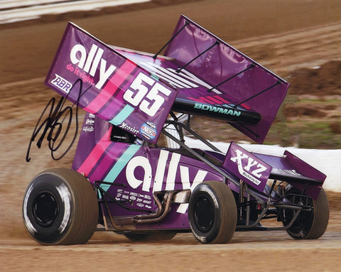 Celebrate the excitement of dirt sprint car racing with this signed 8x10 inch glossy photo of Alex Bowman in his #55 Ally Racing car. This collectible piece is perfect for display and comes with a lifetime guarantee on authenticity, making it an excellent addition to any collection.