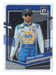 Autographed Chase Elliott 2024 Donruss Optic Racing #9 NAPA Driver card. A rare NASCAR collectible with vibrant design, COA, and lifetime authenticity guarantee, perfect for fans.