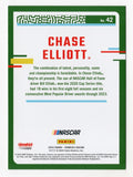 Chase Elliott 2024 Donruss Racing signed card featuring the #9 NAPA Driver. This highly collectible NASCAR card, accompanied by a Certificate of Authenticity, is perfect for serious fans and collectors.