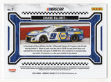 Autographed Chase Elliott "Burning Rubber" 2024 Donruss Racing card. A highly collectible NASCAR item with genuine signature and COA, ideal for display or as a gift.