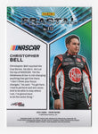 Christopher Bell's autograph on the 2023 Panini Prizm Racing FRACTAL (#20 Rheem) insert card, featuring a stunning fractal design and his #20 car. Perfect for any NASCAR enthusiast.