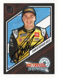 The Christopher Bell 2024 Donruss Racing Retro Series card, showcasing his bold signature and retro design, a must-have for any serious NASCAR collector.