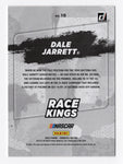 This autographed Dale Jarrett 2022 Donruss Racing Race Kings Gray Parallel Insert card showcases the #88 car in a sleek, gray design. Hand-signed by Jarrett, it’s a rare NASCAR collectible that comes with a Certificate of Authenticity (COA), ensuring its value and legitimacy.