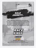 This autographed Dale Jarrett 2022 Donruss Racing Race Kings Gray Parallel Insert card showcases the #88 car in a sleek, gray design. Hand-signed by Jarrett, it’s a rare NASCAR collectible that comes with a Certificate of Authenticity (COA), ensuring its value and legitimacy.