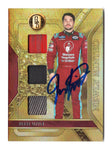 Jesse Little autographed 2023 Panini Gold Standard Racing card with triple race-used relics. Includes Certificate of Authenticity (COA), guaranteed genuine, and a perfect collectible for NASCAR fans.