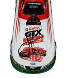 This rare 1/24 scale diecast car of John Force’s 2003 Castrol GTX High Mileage Funny Car is a signed collectible that commemorates Force’s 12 championships in NHRA. Featuring the iconic BoxCars paint scheme, this diecast includes a Certificate of Authenticity, ideal for collectors.