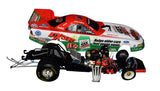 This autographed 1/24 scale diecast of John Force’s 2003 Castrol GTX Funny Car highlights his 12 NHRA championships. Limited edition with a Certificate of Authenticity, this signed diecast is a perfect gift for motorsport fans and an essential addition to any NHRA collection.
