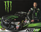 Signed hero card featuring Kurt Busch with the #41 Stewart-Haas Racing team during the Sprint Cup era. Glossy 9x11 photo includes COA and makes a great NASCAR fan gift.