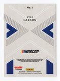 Kyle Larson’s signature on the 2023 Panini Chronicles Racing VERTEX NASCAR card, a must-have collectible. Includes COA, guaranteeing authenticity and backed by our lifetime guarantee.