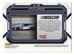 Kyle Larson’s signature on the 2023 Panini Prizm Racing (#5 Hendrick Next Gen Car) card, a must-have collectible for fans. Includes COA to guarantee authenticity.