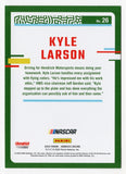 The autographed Kyle Larson 2024 Donruss Racing (#5 Hendrick Driver) NASCAR trading card, showcasing Larson’s signature and dynamic imagery of his #5 car. Includes COA and lifetime authenticity guarantee.