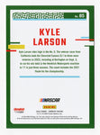 The autographed Kyle Larson 2024 Donruss Racing (#5 Hendrick Next Gen Car) trading card, featuring Larson’s signature and dynamic images of his #5 car. Includes COA and lifetime authenticity guarantee.