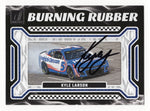 The signed Kyle Larson 2024 Donruss Racing BURNING RUBBER (Burnout) NASCAR card, featuring his signature with a dramatic image of his burnout. Comes with Certificate of Authenticity (COA).