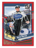 This autographed Mark Martin 2024 Donruss Racing Red Parallel Insert card is numbered #169/299 and celebrates his legendary career. A limited-edition NASCAR collectible, it comes with a Certificate of Authenticity (COA).