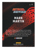 This autographed Mark Martin 2024 Donruss Racing Retro Series card is a rare collectible, perfect for NASCAR fans. It includes a Certificate of Authenticity and makes an excellent gift for collectors.