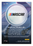 A detailed shot of the Martin Truex Jr. 2023 Panini Chronicles Racing Recon signed card, highlighting the high-quality design and Truex's authentic signature.