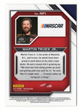 Image of the signed Martin Truex Jr. 2023 NATIONAL PRIDE card from Panini Prizm, highlighting the #19 car. This NASCAR collectible is perfect for fans and collectors, with a COA included.