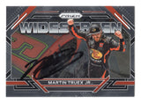 Autographed Martin Truex Jr. 2023 Panini Prizm Racing WIDESCREEN Insert card featuring the #19 Bass Pro Shops car. Includes Certificate of Authenticity, making it a valuable collectible.