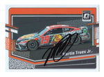 Autographed Martin Truex Jr. 2024 Donruss Optic Racing Final Season card with Truex's signature. A rare collectible honoring his #19 Bass Pro Shops car, complete with COA.