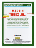 The Martin Truex Jr. 2024 Donruss Optic Racing Final Season autographed card. Featuring the #19 Bass Pro Shops car, this rare NASCAR collectible comes with a COA.