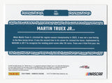 2024 Donruss Racing "Cup Regular Season Champ" Parallel Insert signed by Martin Truex Jr. The card features the #19 Bass Pro Shops car, complete with COA for authenticity.