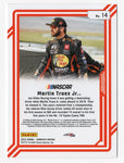 Martin Truex Jr.'s signature on the 2024 Donruss Racing "Dominators" card, marking his final season in NASCAR. Certificate of Authenticity ensures this card's value.