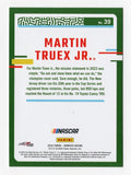 Signed Martin Truex Jr. 2024 Donruss Racing Final Season card with COA, featuring the #19 Bass Pro Shops driver. A unique addition to any NASCAR memorabilia collection.