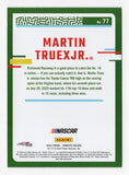 Get the signed Martin Truex Jr. 2024 Donruss #48/99 Purple Parallel Insert card. Limited edition, autographed with COA, perfect for NASCAR collectors!