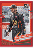 The autographed Martin Truex Jr. 2024 Donruss Racing #297/299 Red Parallel Insert card. A rare NASCAR collectible with a Certificate of Authenticity, perfect for gifting.