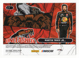 Autographed Martin Truex Jr. 2024 Donruss Racing Unleashed Blue Parallel #15/49 insert card. A rare and limited NASCAR collectible with a Certificate of Authenticity.