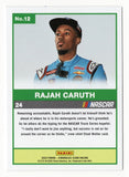 This autographed Rajah Caruth 2023 Panini Chronicles Score Green Parallel Rookie Card is a standout piece for NASCAR enthusiasts. It’s a unique collectible with a COA and is perfect for gifting.