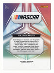 The Rajah Caruth 2023 Panini Prizm Racing PRIZMATIC Rookie Insert card is a valuable signed collectible, perfect for NASCAR fans and collectors. Comes with a COA for authenticity.
