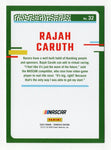 The Rajah Caruth 2024 Donruss Racing GRAY PARALLEL Insert Signed card offers NASCAR fans a rare opportunity to own a piece of racing history with an authentic signature and COA.