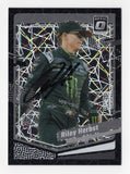 Featuring a bold black prizm finish, this Riley Herbst 2024 Donruss Optic NASCAR card (#03/39) is signed by the driver himself. It's an exclusive and rare card that makes a perfect gift for NASCAR fans and collectors alike.