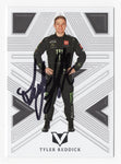 Autographed Tyler Reddick 2023 Panini Chronicles Racing Vertex card. A rare NASCAR collectible featuring Reddick's signature with Certificate of Authenticity (COA).