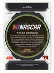 Autographed Tyler Reddick 2023 Panini Prizm Pot of Gold Silver Insert card. A unique NASCAR collectible with a striking silver finish and guaranteed authenticity.