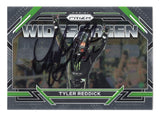 Autographed Tyler Reddick 2023 Panini Prizm Racing Widescreen Insert card commemorating his COTA win. Signed with a Certificate of Authenticity for guaranteed value.