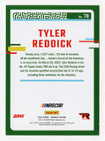 Autographed Tyler Reddick 2024 Donruss Racing trading card, featuring his #45 Monster 23XI Racing car. A rare collectible, complete with a Certificate of Authenticity.